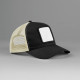 Casquette trucker 5 panneaux avec patch carré - Casquette en coton et polyester recyclé - BCM Goodies