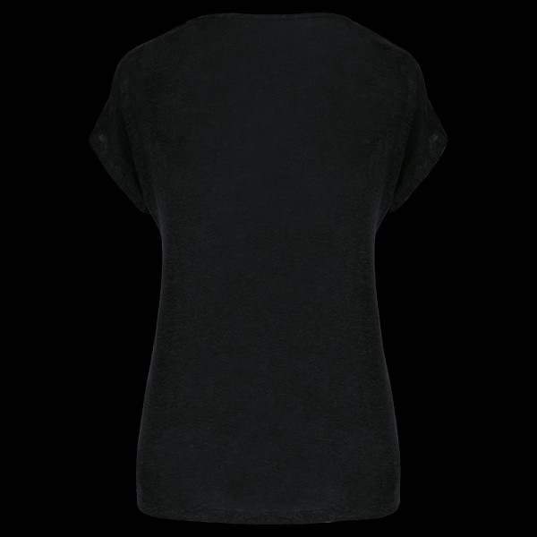 T-shirt col V en lin pour femme - Tendance et confortable | BCM Goodies