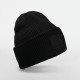 Bonnet à large revers avec patch ton sur ton en polyester recyclé - BCM Goodies