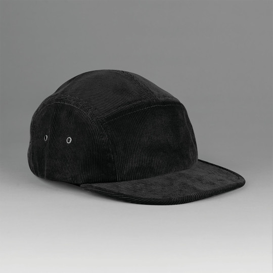 Casquette campeur 5 panneaux en velours - Personnalisation logo entreprise