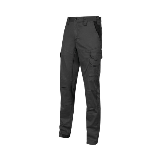 Pantalon de travail homme en coton stretch avec genoux préformés - BCM Goodies
