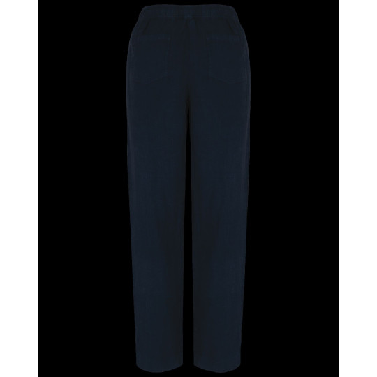 Pantalon délavé en lin pour femme - Coupe large et confortable - Idéal pour un look décontracté - Personnalisable pour entrepris