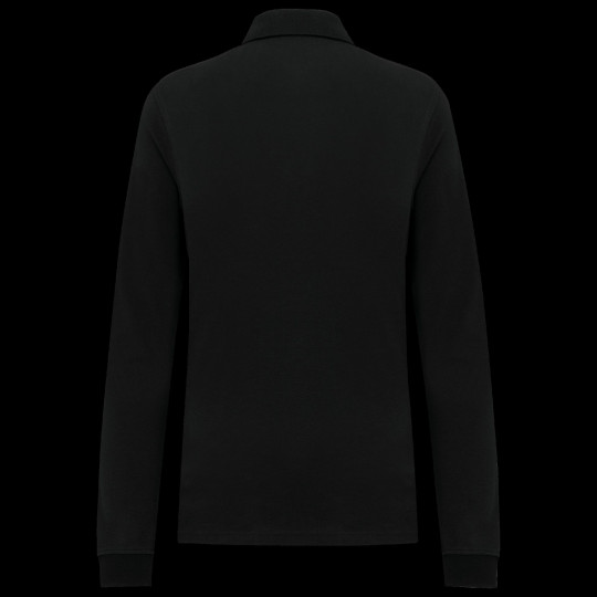Polo piqué manches longues Bio180 femme - Vêtement élégant et confortable en coton biologique - Personnalisable pour événements 