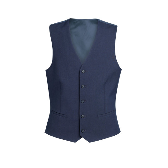 Gilet homme George coupe cintrée - Polyester recyclé, viscose et Lycra - BCM Goodies