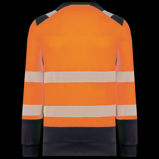 Sweat-shirt de sécurité recyclé col rond unisexe personnalisable - BCM Goodies