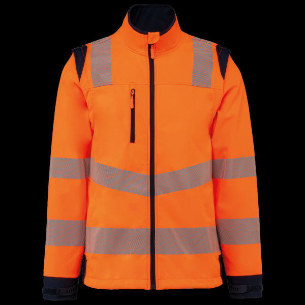 Veste softshell de sécurité recyclée avec manches détachables unisexe - BCM Goodies