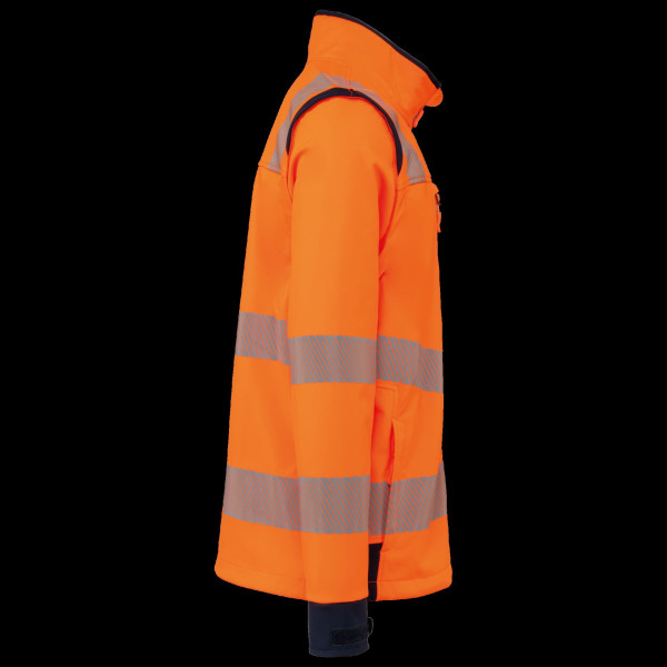Veste softshell de sécurité recyclée avec manches détachables unisexe - BCM Goodies