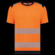 T-shirt de sécurité recyclé manches courtes unisexe - 50% coton peigné, 50% polyester recyclé - Maille piquée, traitement anti b