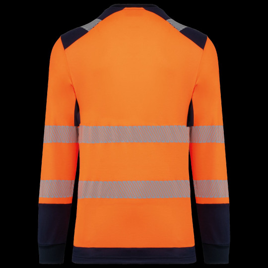 T-shirt de sécurité recyclé col rond manches longues unisexe - BCM Goodies