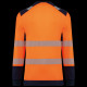 T-shirt de sécurité recyclé col rond manches longues unisexe - BCM Goodies