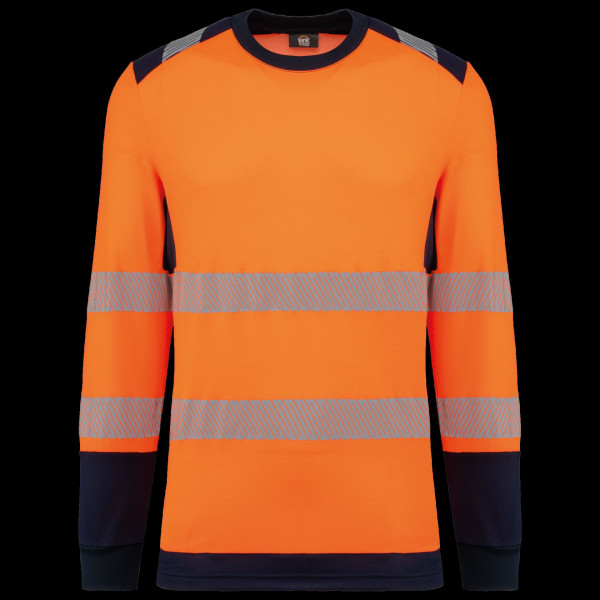 T-shirt de sécurité recyclé col rond manches longues unisexe - BCM Goodies