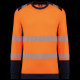 T-shirt de sécurité recyclé col rond manches longues unisexe - BCM Goodies