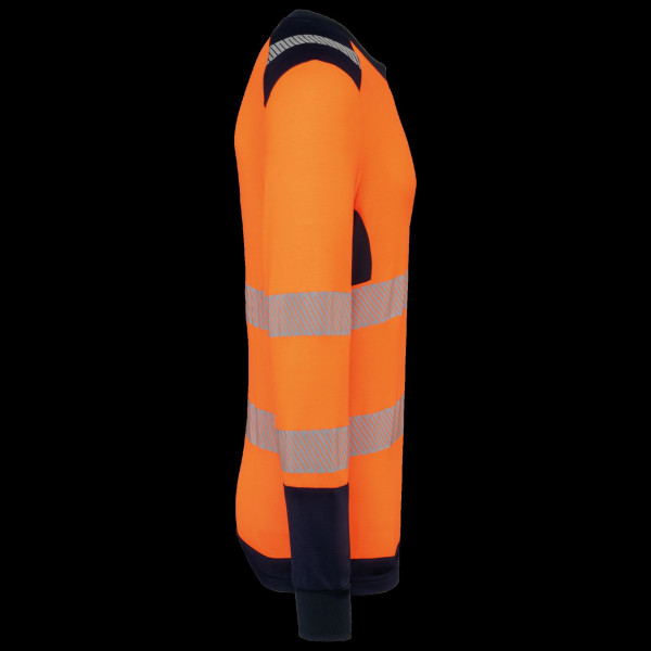 T-shirt de sécurité recyclé col rond manches longues unisexe - BCM Goodies