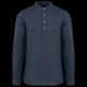Chemise à col Mao délavée en lin pour homme - BCM Goodies