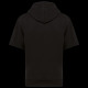 Sweat-shirt écoresponsable à capuche à épaules tombantes manches courtes French Terry unisexe Personnalisable | BCM Goodies