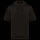 Sweat-shirt écoresponsable à capuche à épaules tombantes manches courtes French Terry unisexe Personnalisable | BCM Goodies
