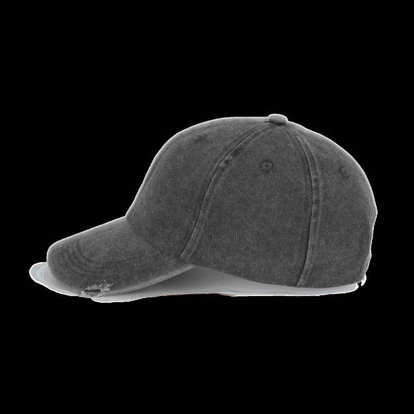 Casquette vintage effet déchiré - 6 panneaux Personnalisable | BCM Goodies