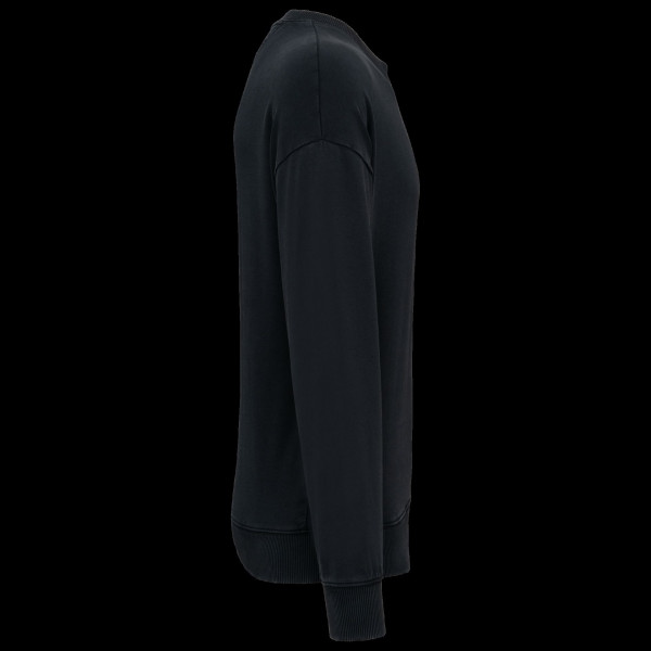 Sweat-shirt écoresponsable à col rond délavé oversize unisexe Personnalisable | BCM Goodies