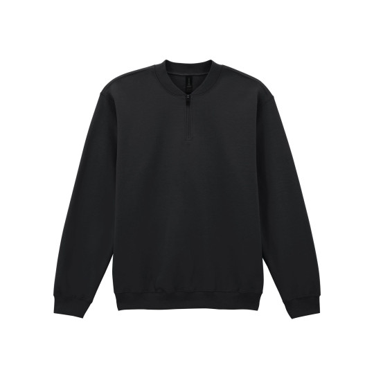 Sweat-shirt en molleton 1/4 zip Personnalisable | BCM Goodies