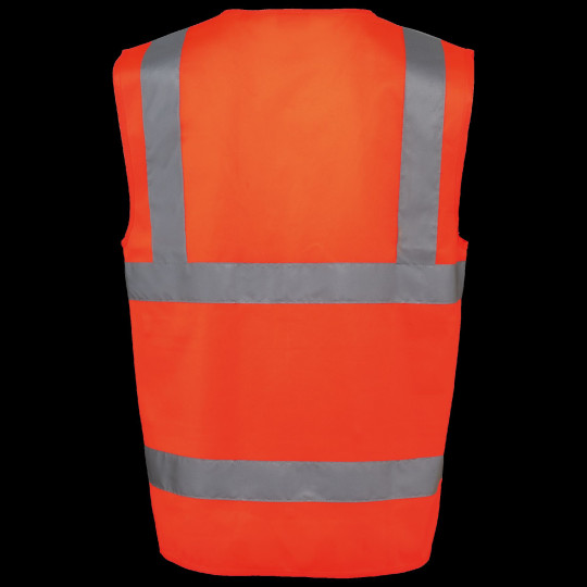 Gilet de sécurité haute visibilité recyclé avec zip unisexe Personnalisable | BCM Goodies
