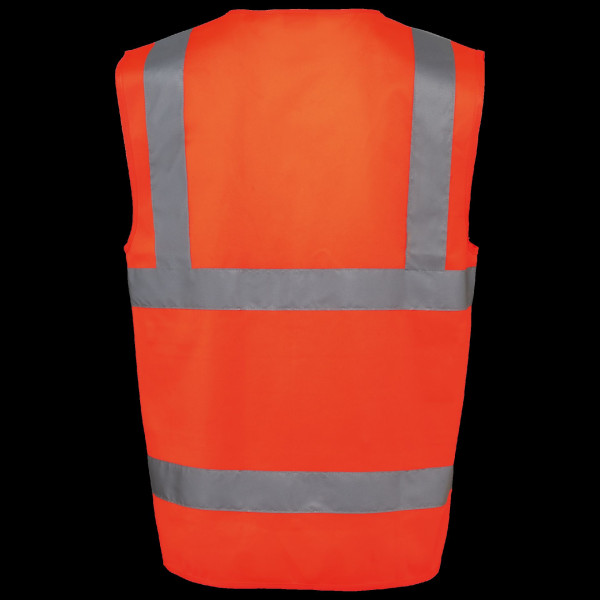 Gilet de sécurité haute visibilité recyclé avec zip unisexe Personnalisable | BCM Goodies