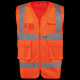 Gilet de sécurité haute visibilité recyclé avec zip unisexe Personnalisable | BCM Goodies