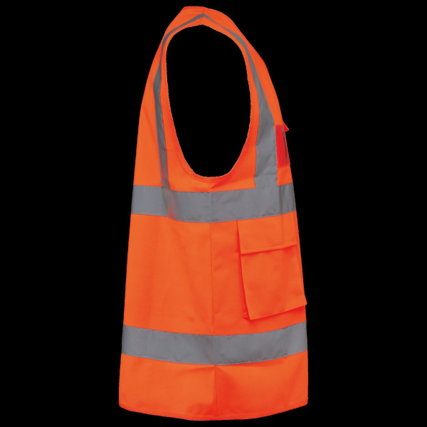 Gilet de sécurité haute visibilité recyclé avec zip unisexe Personnalisable | BCM Goodies