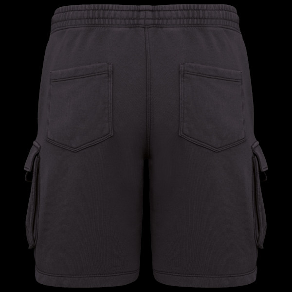 Short cargo écoresponsable délavé French Terry homme Personnalisable | BCM Goodies