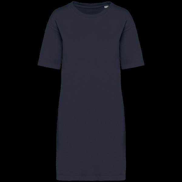 Robe T-shirt écoresponsable en coton biologique délavé pour femme - BCM Goodies
