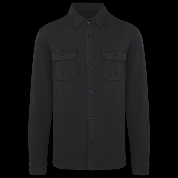 Surchemise écoresponsable délavée en molleton gratté homme Personnalisable | BCM Goodies