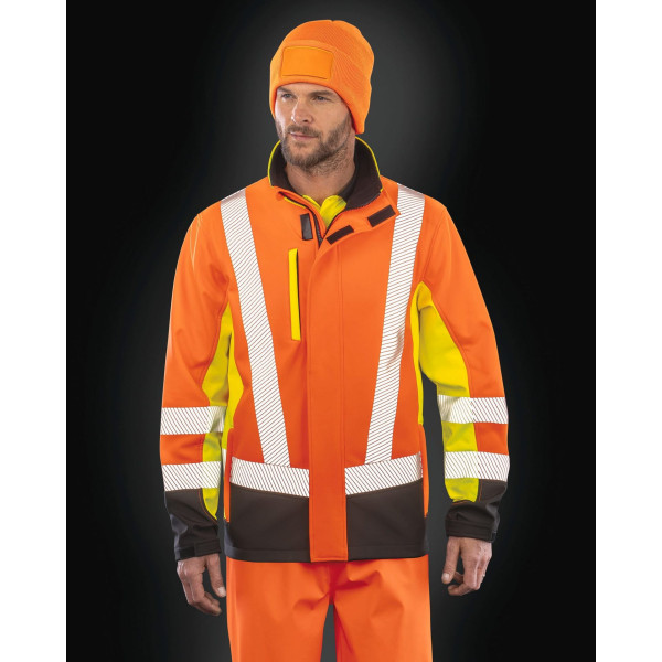 Veste softshell de sécurité recyclé 3 couches Personnalisable | BCM Goodies