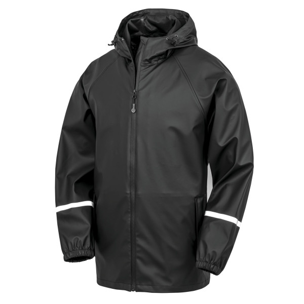 Veste imperméable Prism PU avec bandes réfléchissantes Personnalisable | BCM Goodies