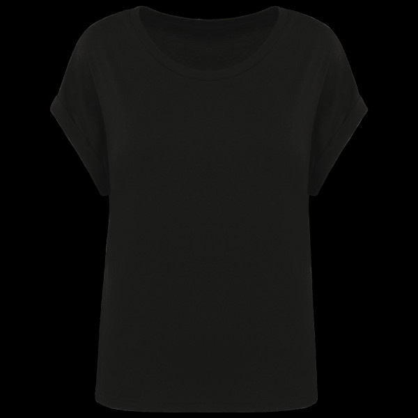 T-shirt écoresponsable manches à revers femme Personnalisable | BCM Goodies