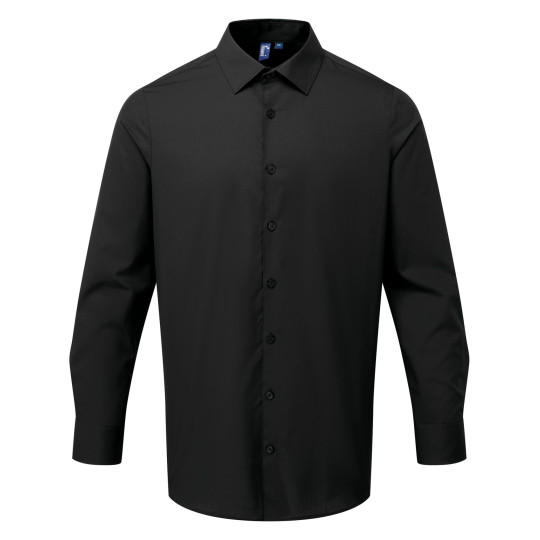 Chemise popeline RECYCLIGHT à manches longues pour homme Personnalisable | BCM Goodies