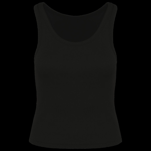 Débardeur écoresponsable côtelé femme Personnalisable | BCM Goodies