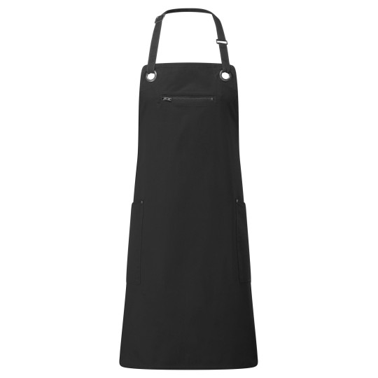 Tablier contrasté écoresponsable Barley - Tablier personnalisable en polyester recyclé et coton durable