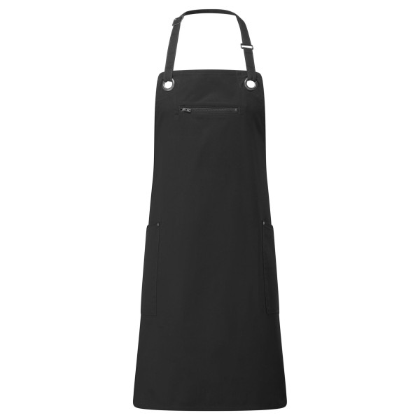 Tablier contrasté écoresponsable Barley - Tablier personnalisable en polyester recyclé et coton durable