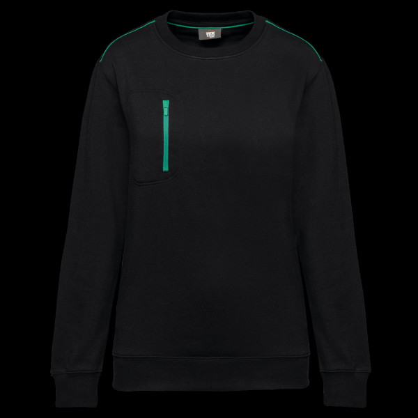 Sweat-shirt Day To Day zip poche contrastée unisexe - BCM Goodies