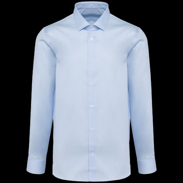 Chemise Popeline Manches Longues Homme en Coton Biologique - BCM Goodies