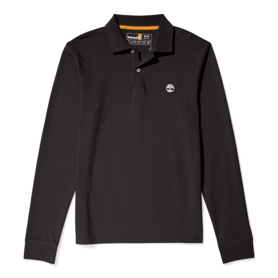 Polo LS piqué slim en coton biologique pour homme - Personnalisable | BCM Goodies