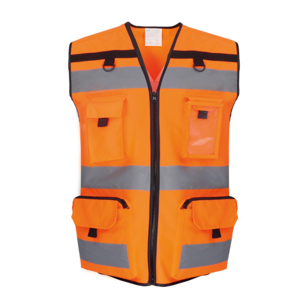 Gilet haute visibilité personnalisable - Polyester - Classe 2 EN ISO20471:2013 - BCM Goodies