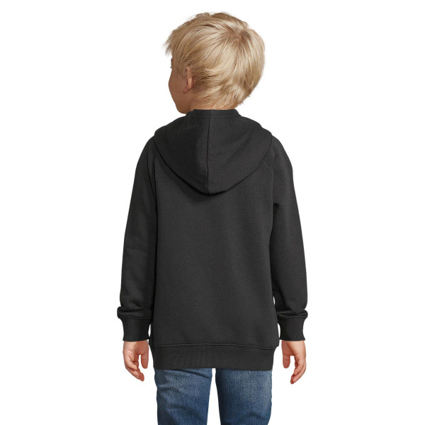Sweat-shirt enfant à capuche Sol's Stellar Kids en coton bio et polyester recyclé - BCM Goodies