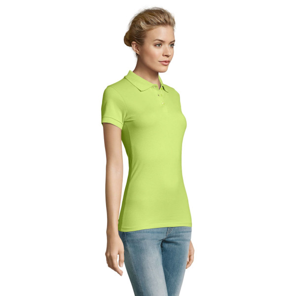 Polo femme en coton peigné Ringspun SOL'S PERFECT WOMEN - 180g/m² - Coupe cintrée - Col et bas de manches en côte 1x1 - Pat