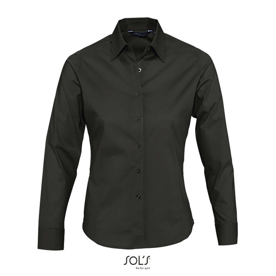 Chemise femme stretch manches longues SOL'S EDEN - Chemise professionnelle personnalisable - BCM Goodies