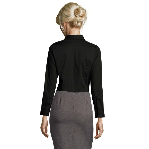 Chemise femme stretch manches longues SOL'S EDEN - Chemise professionnelle personnalisable - BCM Goodies