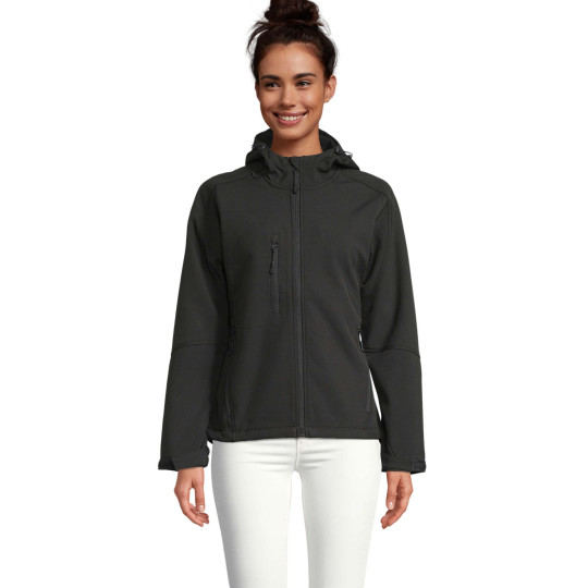 Softshell femme à capuche SOL'S REPLAY WOMEN - Polyester/Elasthanne - Personnalisable