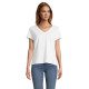 T-shirt personnalisable col V SOL'S REGENT V WOMEN en coton 100% semi-peigné ringspun - BCM Goodies