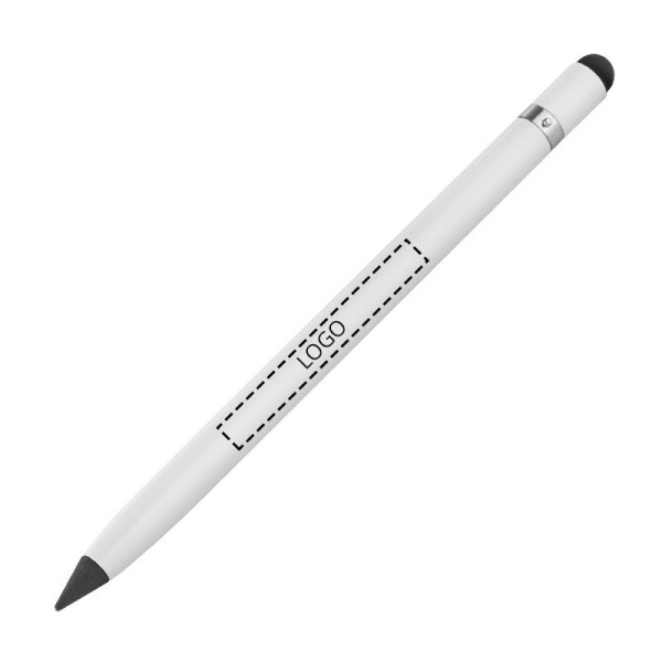 Crayon publicitaire en métal avec Touch-Pen et gomme - BCM Goodies