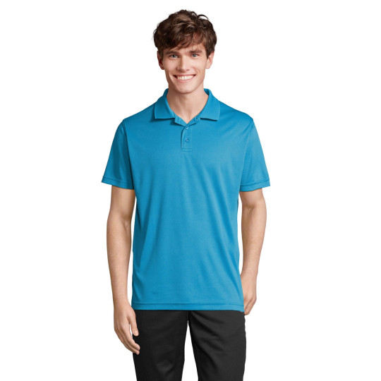Polo sport en polyester recyclé SOL'S PITCHER UNISEX POLO - Personnalisable pour entreprise