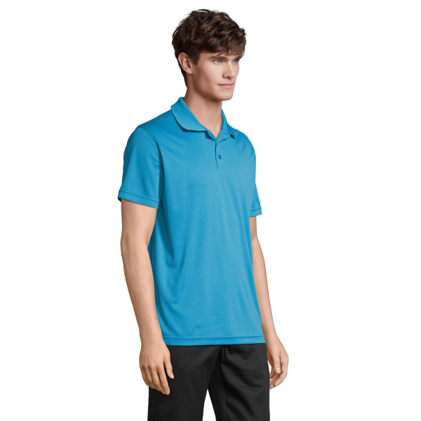 Polo sport en polyester recyclé SOL'S PITCHER UNISEX POLO - Personnalisable pour entreprise